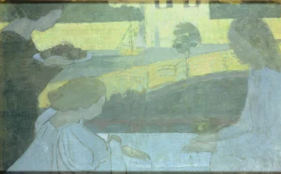 Martha et Marie, première version au verso du tableau fini, 1896